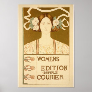 'Women's edition Buffalo Courier' Poster