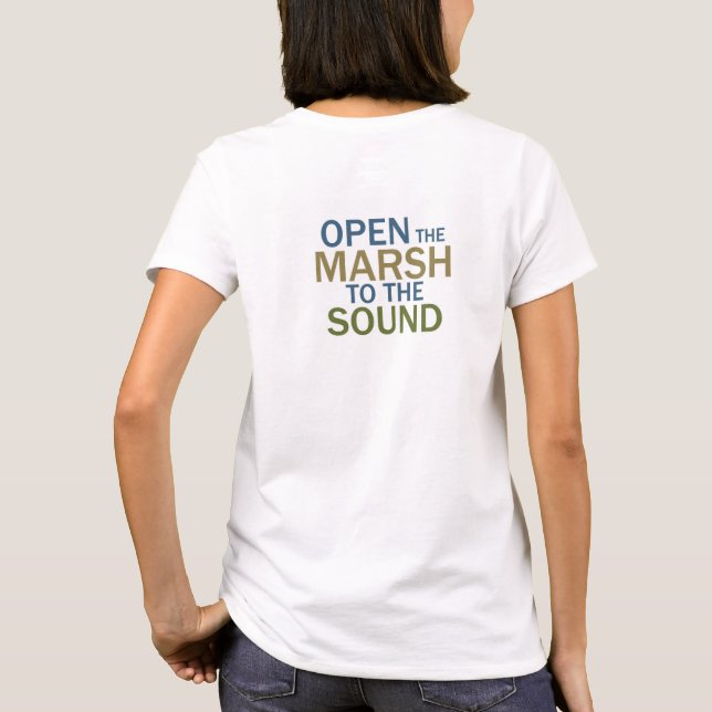 WOMEN'S Edmonds Marsh SALMON T-shirt 2 with Back (Back)