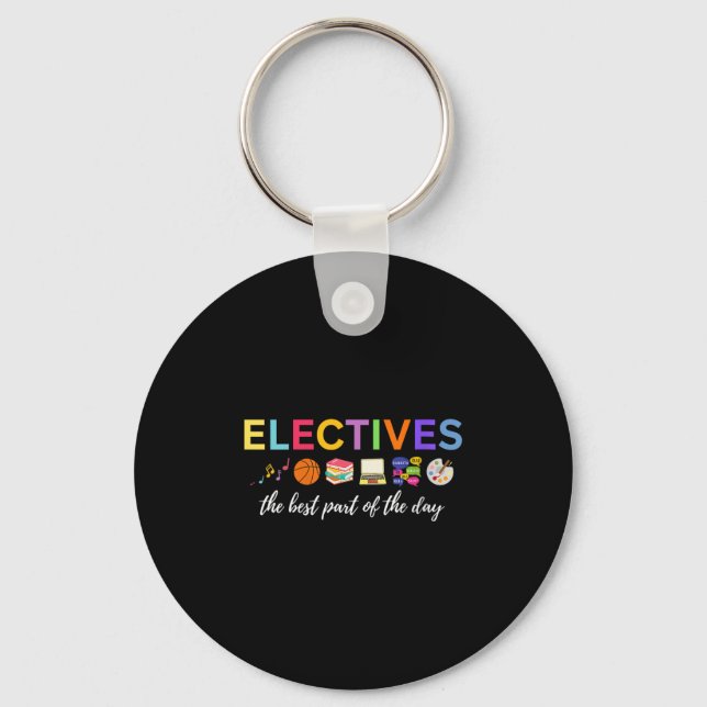 Womens Electives The Part Of The Day V-neck  Key Ring (Front)
