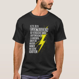 Womens Electrician Electrician T-Shirt