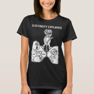 Womens Electricity Explained Electricity Physics N T-Shirt