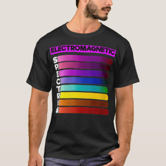 Womens Electromagnetic Spectrum Physics VNeck  T-Shirt