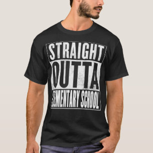 Womens Elementary School  Straight Outta Elementar T-Shirt