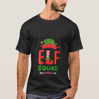 Womens Elf Squad Christmas Matching V Neck T-Shirt