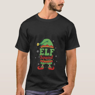Womens Elf Squad Matching Family Christmas V Neck T-Shirt