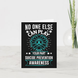 Womens Else Can Play Your Part Suicide Prevention Card