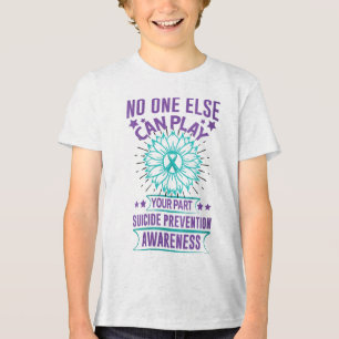 Womens Else Can Play Your Part Suicide Prevention Tri-Blend Shirt