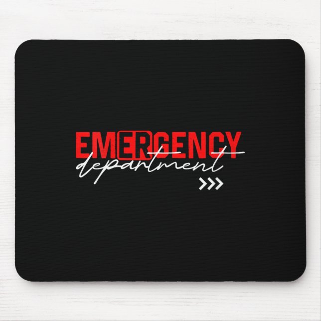 Womens Emergency Room Er Rn Nurse Nursing School H Mouse Mat (Front)