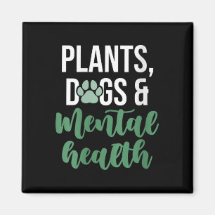 Womens Emotional Support Animal Tee Mental Health Magnet