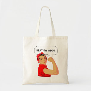 Women's Empowerment & Beat the Odds Editable Text Tote Bag