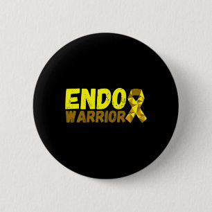 Womens Endo Warrior - Endometriosis Awareness Day 6 Cm Round Badge