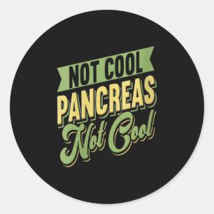 Womens Endocrinology Funny Diabetic Diabetes Aware Classic Round Sticker