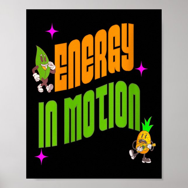 Womens Energy In Action Fun Trocal Active Lifestyl Poster (Front)