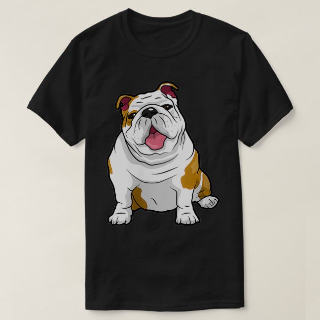 Womens ENGLISH BULLDOGS Awesome Funny Bulldog Pups T-Shirt (Design Front)