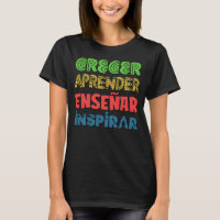 Womens Ensenar Funny Bilingual Teacher Gift