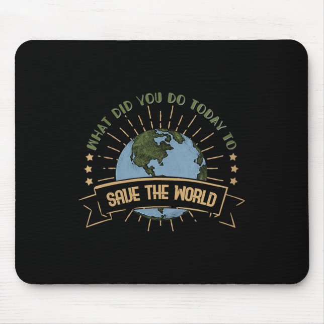 Womens Environmental Protection - Climate Change Mouse Mat (Front)