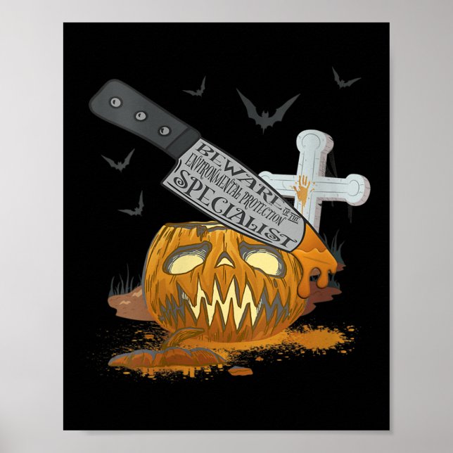 Womens Environmental Protection Specialist Funny Poster (Front)
