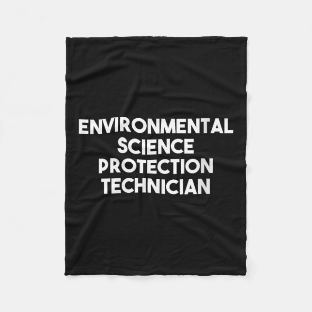 Womens Environmental Science Protection Fleece Blanket (Front)