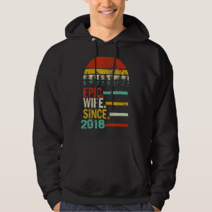 Womens Epic Wife Since 2018 Hoodie