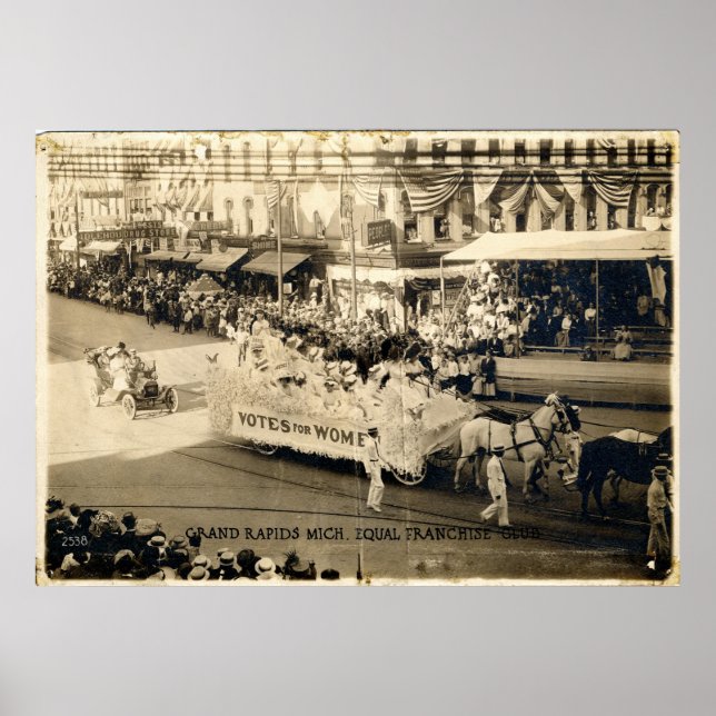 Women's Equal Rights Suffrage Parade Poster (Front)