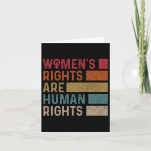 Women's Equality Rights Are Human Rights 2 Card