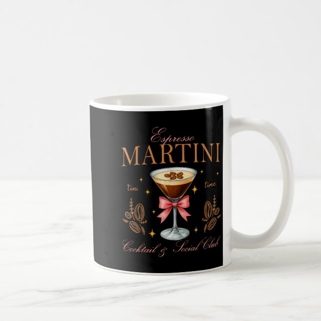 Womens Espresso Martini Social Club Drinking Tai  Coffee Mug (Right)