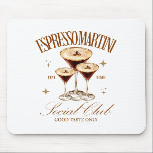 Womens Espresso Martini Social Club Drinking Tail  Mouse Mat