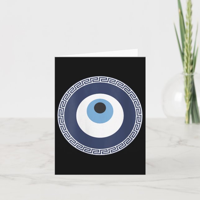 Womens Evil Eye The Eye Of Protection Turkish Card (Front)
