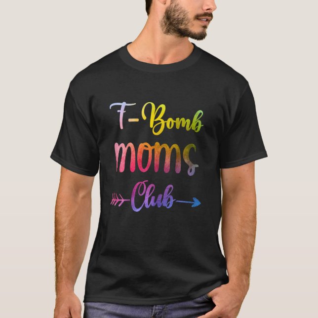 Womens F Bomb Moms Club  FBomb Mum T-Shirt (Front)