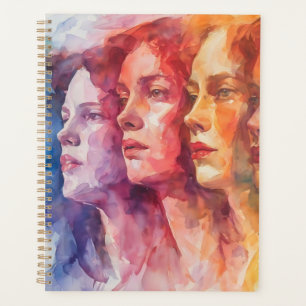 Women's Faces - Watercolor Painting Planner
