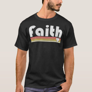 Womens Faith Retro Style Inspirational Vintage Mot T-Shirt