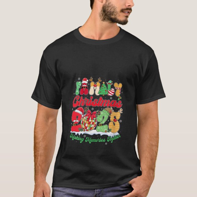 Womens Family 2025 Christmas Team Santa Elf Squad  T-Shirt (Front)