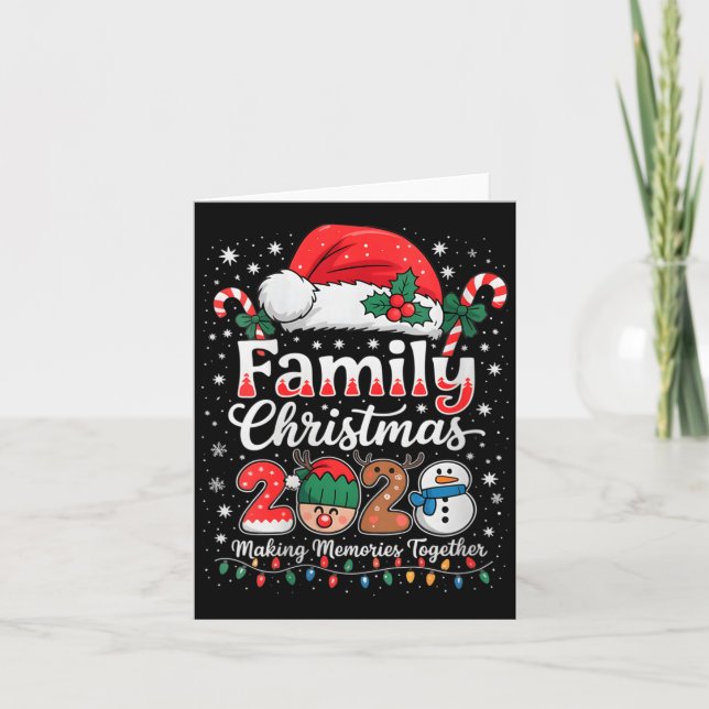 Womens Family Christmas 2025 Matching Outfit Xmas  Card (Front)