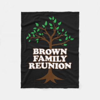 Womens Family Tree Brown Family Reunion Fleece Blanket