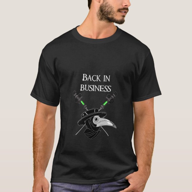 Womens Fantasy Plague Doctor Mediaeval Back In Bus T-Shirt (Front)
