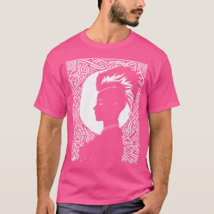 Womens Fantasy Post Punk Celtic Tribal Art Batcave T-Shirt