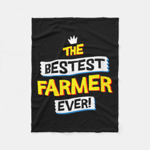 Womens Farmer Job Occupation Funny Sarcastic Quote Fleece Blanket