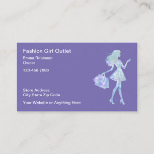 Women's Fashion Retail Store Business Cards