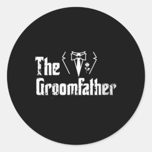 Womens Father Of The Groom Wedding Husband Grooms Classic Round Sticker