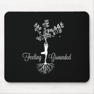 Womens Feeling Grounded Reaching Zen Yoga Instruct Mouse Mat