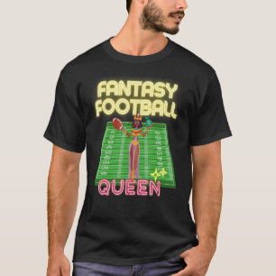 Women's Female Fantasy Football Queen League Champ T-Shirt