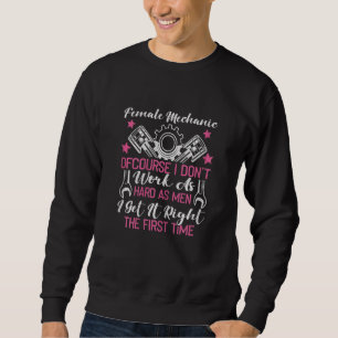 Womens Female Mechanic Woman Mechanic Sweatshirt