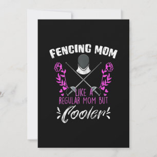 Womens Fencing Mother´s Day Mum Love Holiday Card