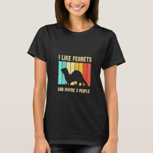 Womens Ferret For Men Women Ferret Introvert T-Shirt