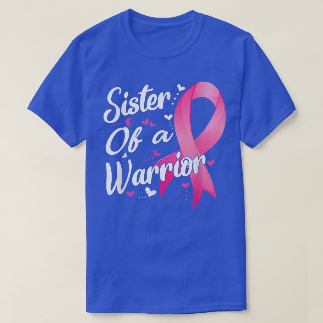 Womens Fighter Sister Of A Warrior Breast Cancer F T-Shirt (Design Front)