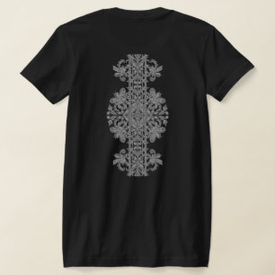 Women's Fine Jersey T-Shirt with silver floral man