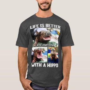 Womens Fiona The Hippo Baby VNeck  T-Shirt
