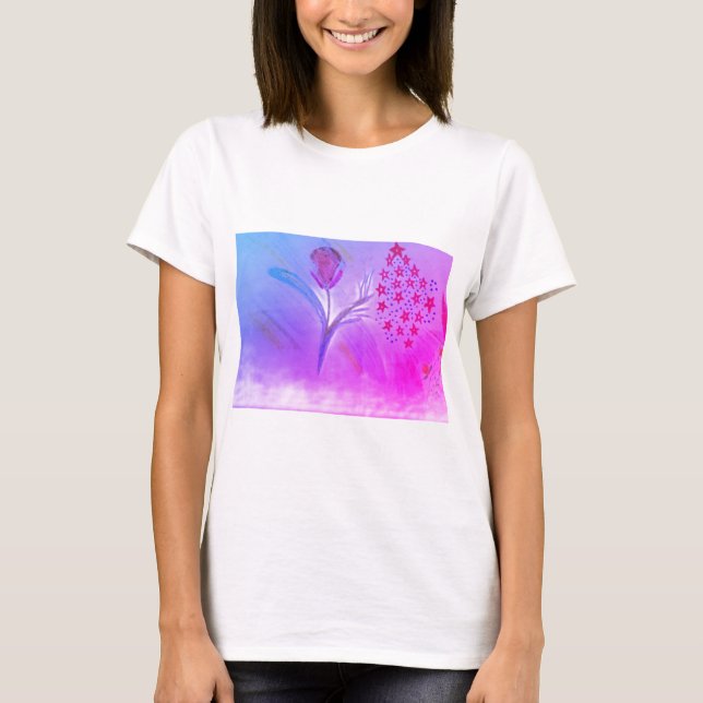 Women's firework fun floral T-Shirt (Front)