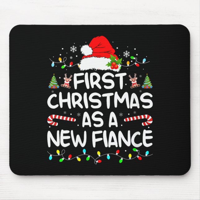 Womens First Christmas With My Hot New Fiance Enga Mouse Mat (Front)