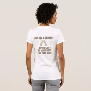 Women's First Rule of Gun Safety 2nd Amendment T-Shirt